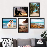 1 x RAW Customer Returns Alishomtll picture frame DIN A3 picture frame set of 5, 29.7 x 42 cm, photo frame plastic frame poster frame set made of shatter-proof plexiglass for hanging up several pictures photos black - RRP €37.3