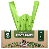 1 x RAW Customer Returns Pogi s Compostable Poop Bags - 120 Dog Poop Bags with Easy-Tie Handles - Leak-Proof, Plant-Based, ASTM D6400 Certified Compostable Waste Bags for Dogs - RRP €12.99