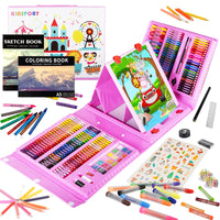 1 x RAW Customer Returns KINSPORY painting case for children, 228 pieces painting set for children, painting box for children, deluxe paint box for children girls from 4 5 6 7 8 9 10 11 12  - RRP €24.99