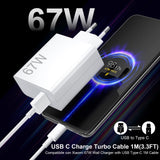 1 x RAW Customer Returns 67W USB Charger with 6A USB C Cable 1M for Mi Turbo Charge Fast Charger for Redmi Note 13 12 11 11S 10 10 Pro,for Xiaomi 13T 12S Ultra 12 Lite 12X,Mi 11 Ultra 11i 10T Lite,Poco M6 X6 X4 Pro F4 - RRP €32.45