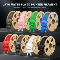 1 x RAW Customer Returns JAYO Matte PLA Filament 1.75mm, 3D Printer Filament PLA Matte 1.1KG, Neatly Wound Filament, Dimensional Accuracy - 0.03 mm, 1.1 KG Spool 2.42 LBS , 2 Pack, PLA Matte 2.2KG Total, Black White - RRP €38.99