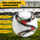 1 x RAW Customer Returns Roundsky Professional Soccer Ball Size 5 Official Soccer Training Soccer Ball Competition Outdoor Soccer Ball White - RRP €15.12