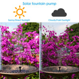 1 x RAW Customer Returns AISITIN 3.5W Solar Fountain for Outdoor Use, Solar Pond Pump Built-in 1500mAh Battery Solar Fountain for Outdoor Water Pump Floating Fountain with 6 Fountain Styles for Garden Pond Bird Bath - RRP €26.51