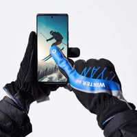 2 x Brand New COOLJOB Waterproof Winter Gloves, Warm Cycling Gloves With 3M Thinsulate Insulation , Thermal Gloves for Men Women for Skiing, Running, Driving, Climbing, Blue ML  - RRP €45.98