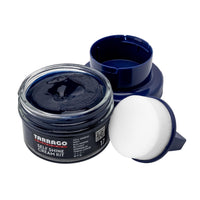 1 x RAW Customer Returns Tarrago Self Shine Cream Kit 50ml Self-shining Wax Cream Suitable for Leather and Synthetic Leather Glossy Finish Dye To Dye Shoes and Accessories Shoe Care Navy colour - RRP €10.03