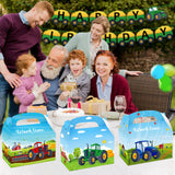 1 x RAW Customer Returns Farm Gift Box Tractor, Pack of 12 Candy Gift Bags Made of Paper with Handle, Paper Bag for Party Bags for 1 Children s Birthday Guest, Birthday Bags Theme Decoration Small Party Favor - RRP €10.07