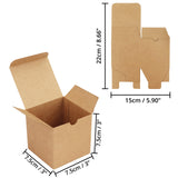 1 x RAW Customer Returns Belle Vous Brown Kraft Paper Gift Box - Pack of 50 - 7.5 x 7.5 x 7.5cm Cardboard Box - Easy Assembly Cardboard Gift Box for Parties, Birthdays, Weddings, Christenings, Events - RRP €18.65