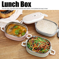 1 x RAW Customer Returns Bento Boxes, Thermal Insulated Lunch Containers for Hot Food, Stainless Steel Insulated Thermal Food Containers, Accessories for Portable Lunch Boxes 3 Layers  - RRP €33.09