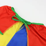 1 x RAW Customer Returns AGQT Children s Clown Costume Set Circus Costume Clownish Outfit with Red Nose and Colorful Wig Carnival Mardi Gras Costume Children Boys Cosplay Size 3pcs 5-6 Years, Yellow 79a93 - RRP €35.27