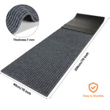 1 x RAW Customer Returns Nuanchu Large Semi-Finished Dirt Trapper Mat 16 x 79 Inch Narrow Front Door Mat Non-Slip Doormat Waterproof Dirt Trapper Runner for Outdoor Indoor Entryway Bathroom Gray, 1 Roll  - RRP €34.09