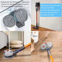 5 x RAW Customer Returns Fictezlove Electric mop attachment for Dyson V12 Detect Slim V10 Slim vacuum cleaner, mop attachment for Dyson V12 Slim with removable water tank and 6 washable mops 1 filling container - RRP €372.1