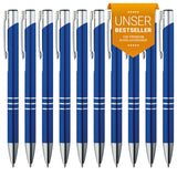 3 x RAW Customer Returns GIMEI metal ballpoint pens 10 pieces Premium ballpoint pen set, high quality, ballpoint pen for easy and soft writing Blue-writing ballpoint pen Blue as a visual eye-catcher - RRP €32.97