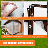 1 x RAW Customer Returns Tarpaulin Waterproof Transparent, 3x3m, Greenhouse Pet Hutch Roof, PVC Waterproof Rain Cover, Tarpaulin, Weatherproof Tarpaulin Foldable Tarpaulin, Tarpaulin Transparent With Eyelets - RRP €24.78