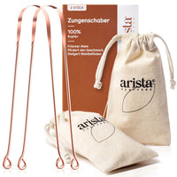 1 x RAW Customer Returns Arista tongue cleaner copper, tongue scraper copper pack of two, copper tongue cleaner children and adults, combat bad breath, copper tongue scraper, antimicrobial effect, tongue scraper Ayurveda - RRP €7.88