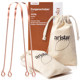 1 x RAW Customer Returns Arista tongue cleaner copper, tongue scraper copper pack of two, copper tongue cleaner children and adults, combat bad breath, copper tongue scraper, antimicrobial effect, tongue scraper Ayurveda - RRP €7.88