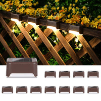 1 x RAW Customer Returns Solpex Solar Lights Outdoor, 12 Pack Stair Light Waterproof LED Lighting for Outdoor Stairs Steps Fence Yard Patio Gutter Pathway Decoration Warm White - RRP €19.67