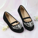 5 x Brand New DREAM PAIRS Girls Flower Girl Dress Shoes for Wedding, Party, Size 29, BLACK Suede, AURORA-03-E - RRP €125.7