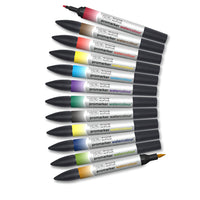 1 x RAW Customer Returns Winsor Newton Promarker Watercolor Marker Pen, Basic Tones, Set of 12 - RRP €42.49