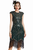 1 x RAW Customer Returns BABEYOND Women s 1920s Sequin Fringe Beaded Dresses 1920s Gatsby Dress Women 1920s Charleston Dress - RRP €56.2