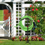 6 x Brand New Grandhom garden hose holder freestanding, water hose holder for outdoors, removable hose holder, hose storage stand with 4 anchors, for 45 m hose reel, black - RRP €201.6