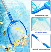 2 x RAW Customer Returns Pool net with telescopic pole Pool cleaning pool cleaning set leaf net fine mesh pool net Pool cleaner with telescopic pole for cleaning swimming pool whirlpool spa fountain - RRP €35.56