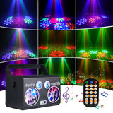 1 x RAW Customer Returns Disco light party light DJ lights 90 patterns party light with remote control, music controlled sound activated DMX effect spotlight stage light for KTV party bar stage celebrations - RRP €51.72