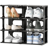 1 x RAW Customer Returns HAIXIN Slim Space Saving Shoe Rack, Entrance Shoe Rack, Wardrobe Shoe Rack, 5 Tier Plastic Foldable Shoe Rack DIY Shoe Rack for Entrance Hallway Bedroom - RRP €20.66