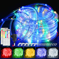 1 x RAW Customer Returns StarryEver 20M LED tube light chain outdoor power, 200 LED light tube outdoor warm white colorful, 30 colors Christmas lights outdoor, patio light tube with remote control for outdoor garden - RRP €46.99