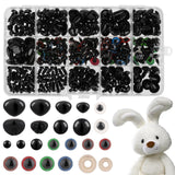 3 x Brand New 640 Pieces Crochet Toy Amigurumi Safety Eyes Colorful Plastic Toy Eyes and Noses with Washers Craft Doll Eyes Amigurumi Crochet Soft Bear Plush DIY Craft - RRP €57.6