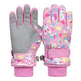 1 x RAW Customer Returns Durio Ski Gloves Children s Gloves Children s Waterproof Winter Shoes Girls Boys Children s Gloves Pink 9-13 Years - RRP €18.99