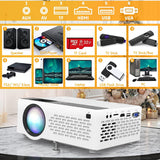 1 x RAW Customer Returns Mini Projector Full HD 1080P Support, Upgraded 8500 L LED Portable Outdoor Video Projector, Multimedia Home Theater Movie Projector, Compatible with Smartphone Laptop TV Stick Xbox PS4 - RRP €65.95