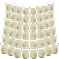 1 x RAW Customer Returns Belle Vous Transparent Votive Candles in Glass Unscented 48 pcs - 12 hour burn time - Glass Tealights with Poured Wax in White - Unscented Tealight as a Gift, Wedding, Spa, Wellness, Decoration - RRP €78.35