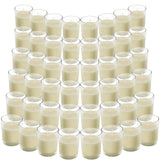 1 x RAW Customer Returns Belle Vous Transparent Votive Candles in Glass Unscented 48 pcs - 12 hour burn time - Glass Tealights with Poured Wax in White - Unscented Tealight as a Gift, Wedding, Spa, Wellness, Decoration - RRP €78.35