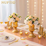 1 x RAW Customer Returns NUPTIO 10 Pieces Artificial Flower Bouquet, 15 Heads Plastic Roses with Base, Suitable for Our Shop Wedding Centerpiece Flower Rack for Parties Valentine s Day Decoration Champagne White  - RRP €82.98