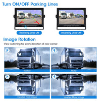 1 x RAW Customer Returns AHD 1080P reversing camera set with 7 inch monitor and wide angle reversing camera, super night vision, IP69 waterproof car reversing camera with 15M cable for truck, motorhome, trailer, van - RRP €70.54