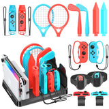 1 x RAW Customer Returns Tokluck 15 in 1 Switch Sports Accessories 2023, Accessories Kit for Nintendo Switch Sports with Organizer for Switch OLED Console and Switch Sports Sports Games Accessories - RRP €41.32