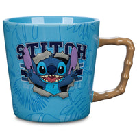 1 x RAW Customer Returns Disney Store Official Stitch Burst Mug, Lilo Stitch, 600ml, Stoneware Drinking Mug with Full Leaf Print and Contrasting Handle, Funny Alien Drink Holder - RRP €19.99