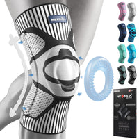 1 x RAW Customer Returns NEENCA Knee Support, Compressed Knee Brace with Patella Gel Pads Spring Side Stabilizers, Medical Knee Protector for Running, Meniscus Tear, Arthritis, Joint Pain Relief, ACL, Recovery - RRP €30.24