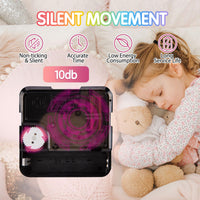 2 x Brand New ACCSHINE Wall Clock Children Silent Wall Clock Vintage 30cm Roman Numeral Quartz Large Battery Operated Easy to Read for Room Home Kitchen Bedroom Office School Pink  - RRP €30.84