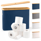 1 x RAW Customer Returns Lonbet Beige Toilet Paper Storage Stand 12 Rolls with Lid - RRP €24.58