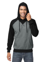 1 x Brand New YuKaiChen Men s Pullover Hoodie Patchwork Sweatshirt Casual Raglan Sleeve Hoodie with Pockets M Black - RRP €27.6