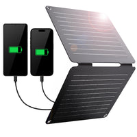 1 x RAW Customer Returns BigBlue 10W ETFE Solar Chargers SolarPowa 10, Foldable Solar Panel USB-A and USB-C Ports 5V 2A Max. , IP65 Waterproof, Portable Solar Charger for Travel, Camping and Garden - RRP €38.3