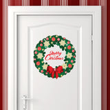 4 x Brand New Wallflexi Christmas Wreath with Small Swarovski Crystals Wall Decoration Multi-Colour 38 Pieces - RRP €91.2