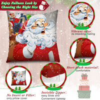 10 x Brand New Set of 6 Christmas Pillowcases Christmas Cushion Covers Vintage Christmas Snowflakes Pillow Covers for Sofa Bed Car 18 x 18 Inch - RRP €210.5