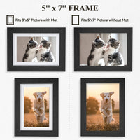 1 x RAW Customer Returns Nacial 4-piece picture frame black 10x15 cm with passepartout, picture frame 13x18 cm without passepartout made of wood with acrylic glass, frame 13x18 removable for collages, portraits, comics - RRP €18.99