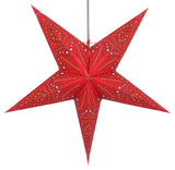 1 x RAW Customer Returns GURU SHOP Foldable Advent Illuminated Paper Star, Christmas Star 60 cm - Dadari Red, Star Window Decoration - RRP €13.51