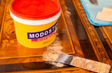 1 x RAW Customer Returns MODOSTUC Professional Putty for Wood and Wall, Quick Drying and Perfect Adhesion, Light Pine, 1000 Grams - RRP €11.99