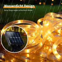 1 x RAW Customer Returns Eruibos Van 2 Pack Solar Fairy Lights 10m 100 LED, 2 x 10 m Waterproof LED Light Tube Solar Decorative Lights, 8 Modes Fairy Lights for Outdoor Garden Party Christmas Lighting Decoration - RRP €26.99