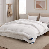 1 x RAW Customer Returns BEDSURE duvet 155x220 set of 2 450gsm - duvet 155x220 winter including 4 season duvet 155x220 300gsm 150gsm summer duvet, 2 buttoned quilts for winter - RRP €35.28