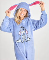 1 x RAW Customer Returns Disney Onesie Women s Stitch One-Piece Pajamas - Eeyore, Minnie, Maleficent Pajamas Onesie - Sizes from S-XXL Blue Eeyore, XL  - RRP €23.9